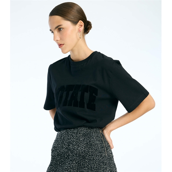 Rotate Jersey Oversized T-shirt, Sort
